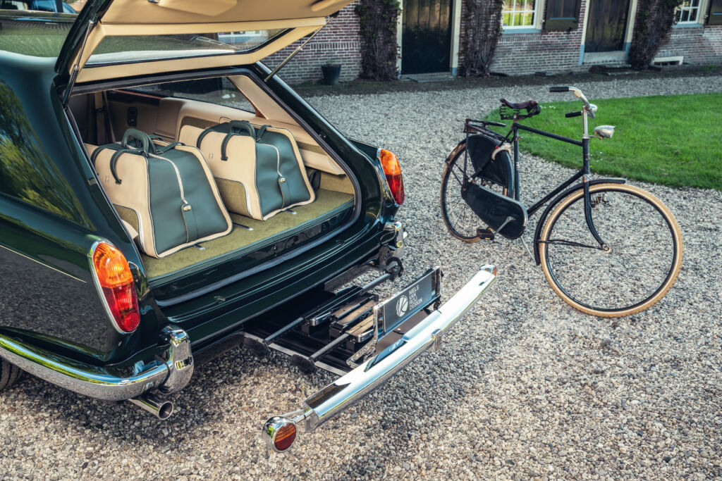 A photograph showing the extendable surprise built into the rear