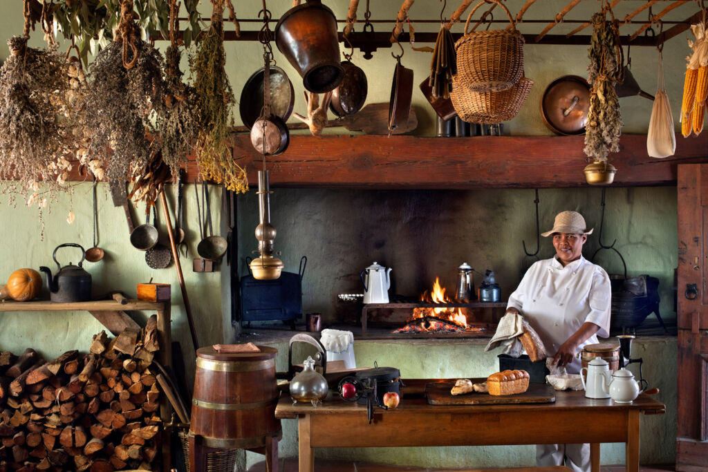 Louise Johannes in the Farm House kitchen
