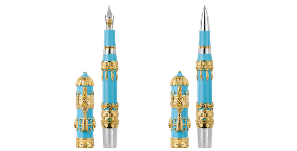 The Montegrappa Montgolfier Collection: A Tribute to Human Spirit and Mastery 8 The fountain pen and rollerball variations in the collection