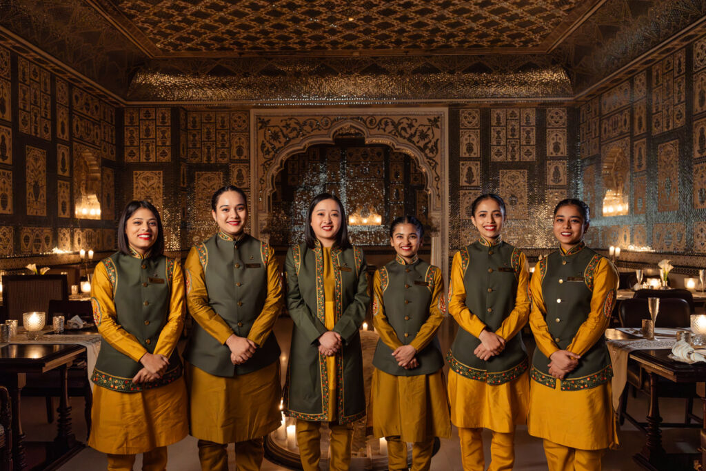 Jamavar Jaipur: Crafting Timeless Luxury Through Indian Culinary Art 12 The female team in the restaurant