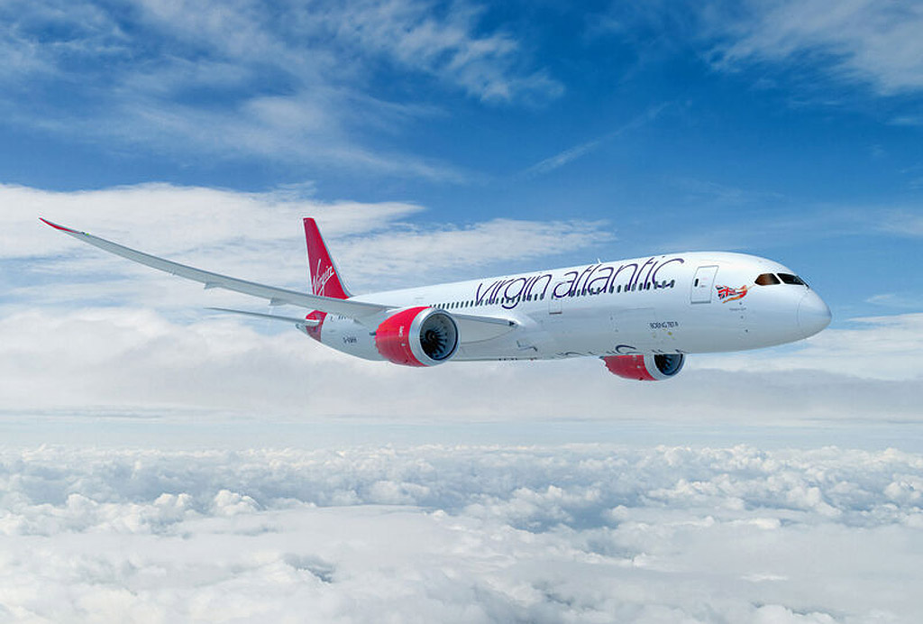Virgin Atlantic Opens Nonstop Flight Between London Heathrow and Phuket 7 One of the airlines 787 jets flying above the clouds