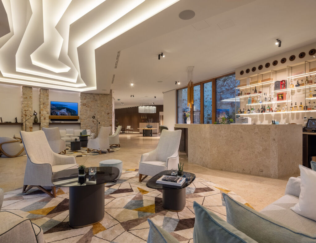 The bar at the villa complex