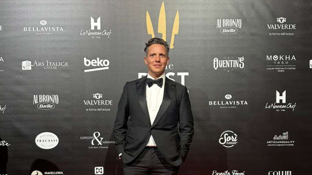 Chef Syrco at the awards ceremony