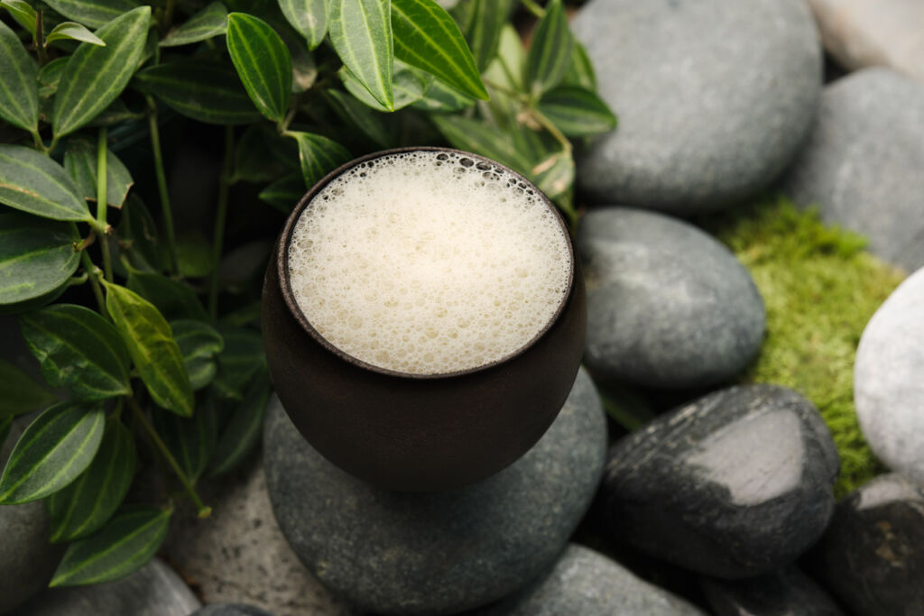 A sweetcorn custard dish
