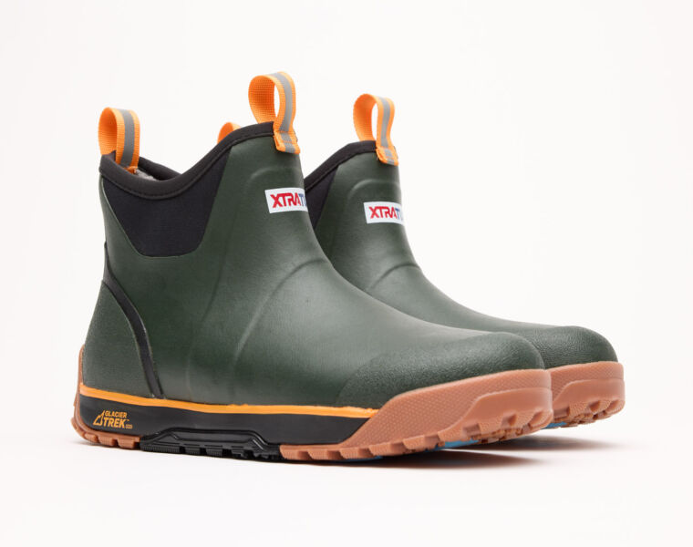 A pair of men's ankle wellies in green
