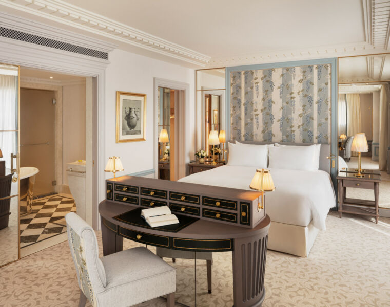 Jacques Garcia Reimagines Hotel Metropole Monte-Carlo’s Luxurious Suites 21 The interior of a Junior Prestige Suite